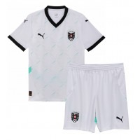 Camiseta Austria Visitante Equipación para niños Eurocopa 2024 manga corta (+ pantalones cortos)